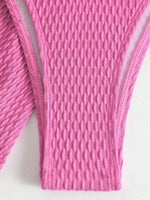 With Skirt Wrinkled Bra Cup Bikini Female Swimsuit Women Swimwear Three-pieces Bikini Set Push Up Bathing Suit Swim Beachwear