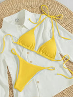 Sexy Bikini Set Women White Black Push Up Bra Micro Swimsuit 2025 Brazilian Beach Holiday Bathing Suit Thong Swimwear Biquini