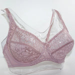 Plus Size Bras For Women Lace Bra Femme Transparent Large Brassiere Tops Underwear Sexy Lingerie C D DD E F Cup