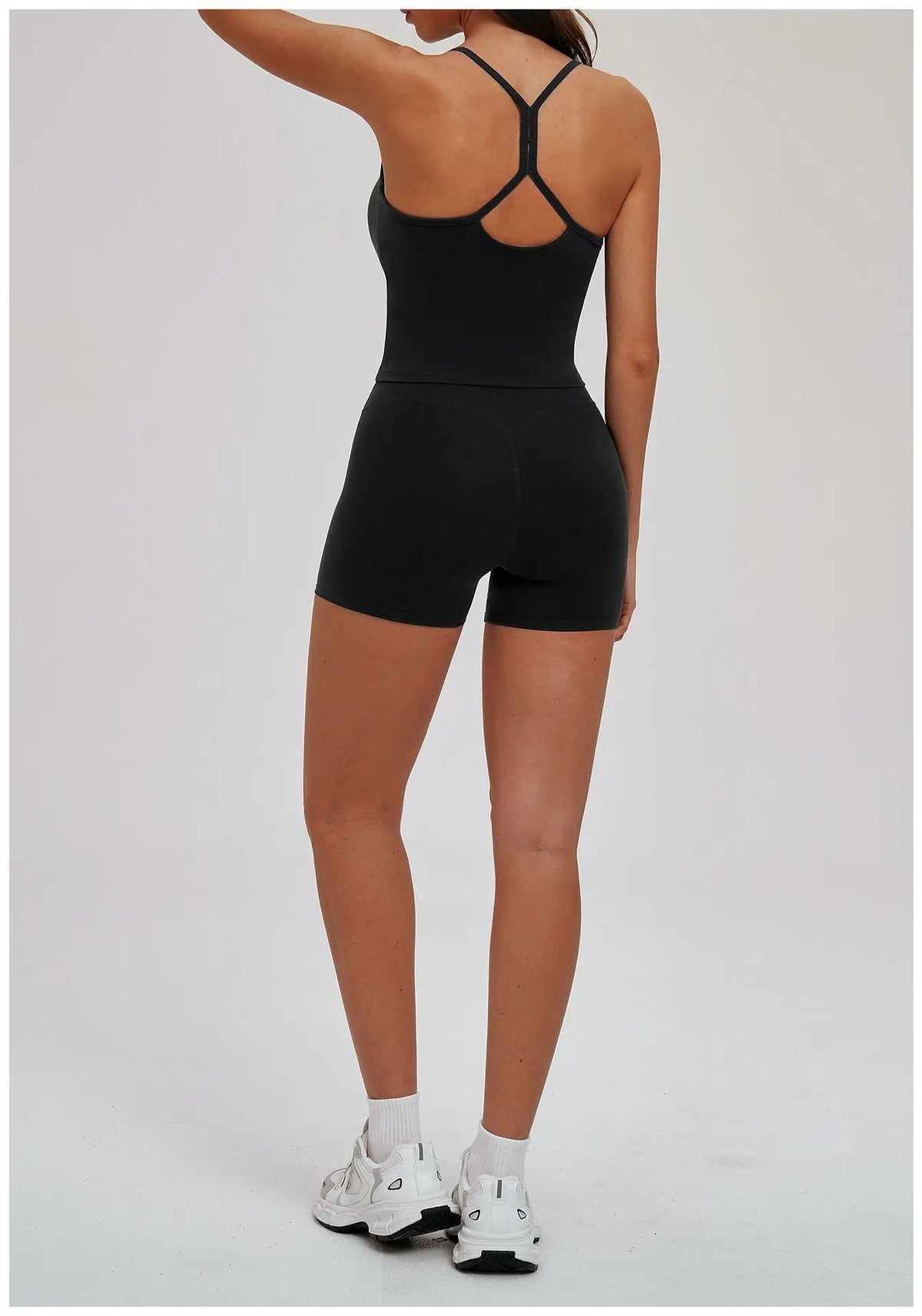 Yoga Short Sets Women Shockproof Slim Back Cross Sports Vest High Waist Leggings Fitness Suit Outdoor Gym Running Set Tracksuit
