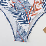 Sexy Light Purple High Waist Bikini 2024 Woman High Neck Swimsuit Female Two Pieces Swimwear Women Print Beach Wear Bathing Suit