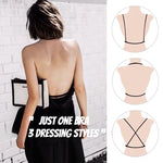 Sexy Lace Bra for Women Deep U Backless Bralette Triangular Soft Seamless Underwear Women Low Back Transparent Bras Tank Tops
