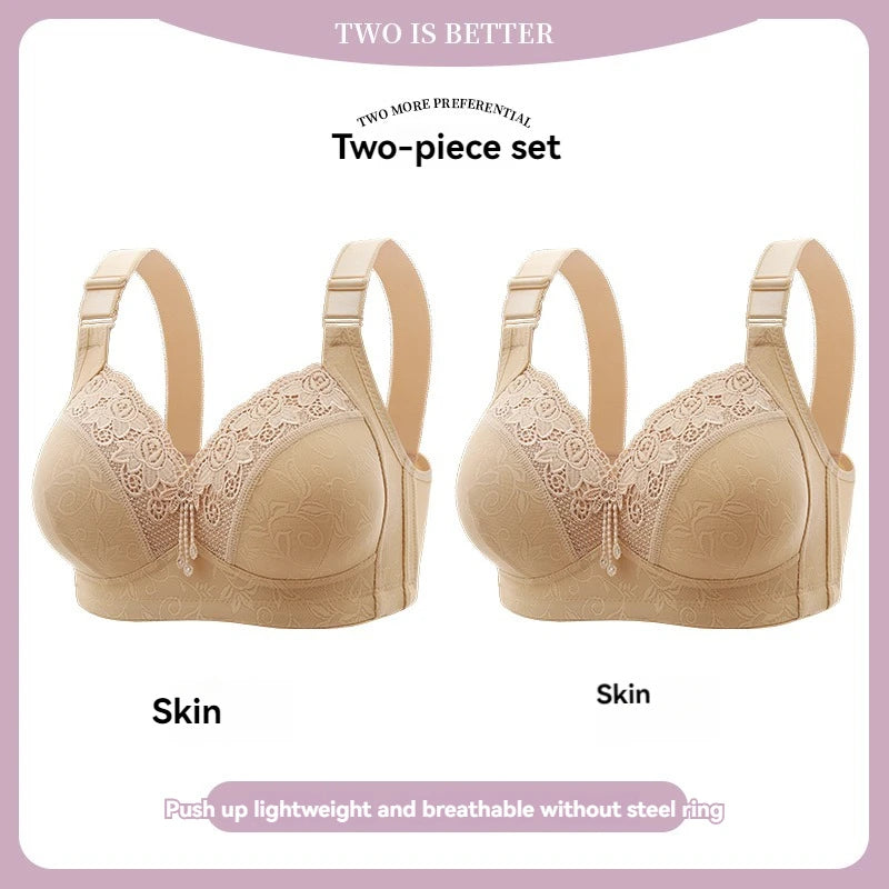 Womens Lace Bras Ultra-Thin Perspective Bralette Deep V Bra Sexy Lingerie Tops Plus SizeCup Mom's underwear active bra
