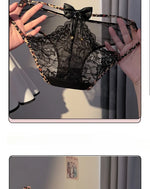 White Tea's Bell Sexy Lace Underwear Women's Pure Desire Breathable Me Hollow e Pants Low Waist Cotton