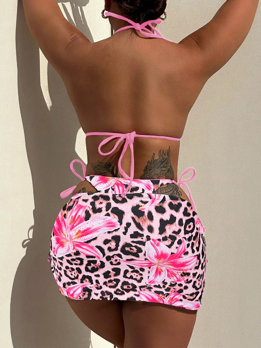 XS - L Two-side Wearable Reverside Bikini Women Swimwear Female Swimsuit Three-pieces Bikini Set Bathing Suit Swim Beachwear