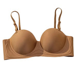 Push-Up Bras Women 1/2 Cup Underwear Sexy Lingerie Solid Color Wireless Fixed Cup Demi Bra Comfort Breathable Brassiere S-XL