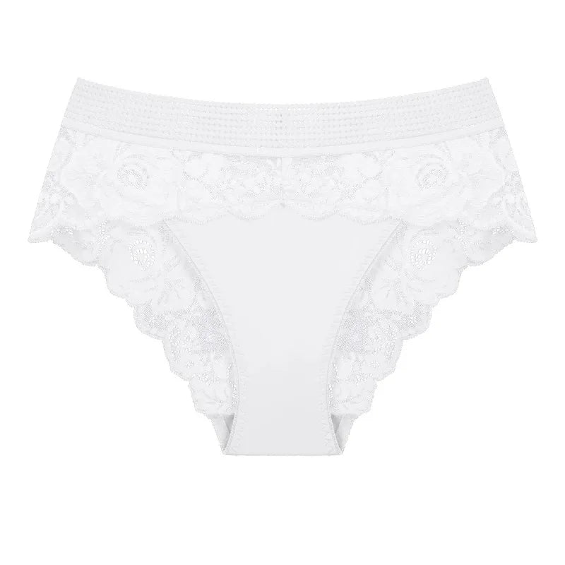 5pcs/pack Fashion Style Lady Briefs Elegant Women's Panties Low Waist Floral Sexy Lingerie Comfortable Soft Female Underpants