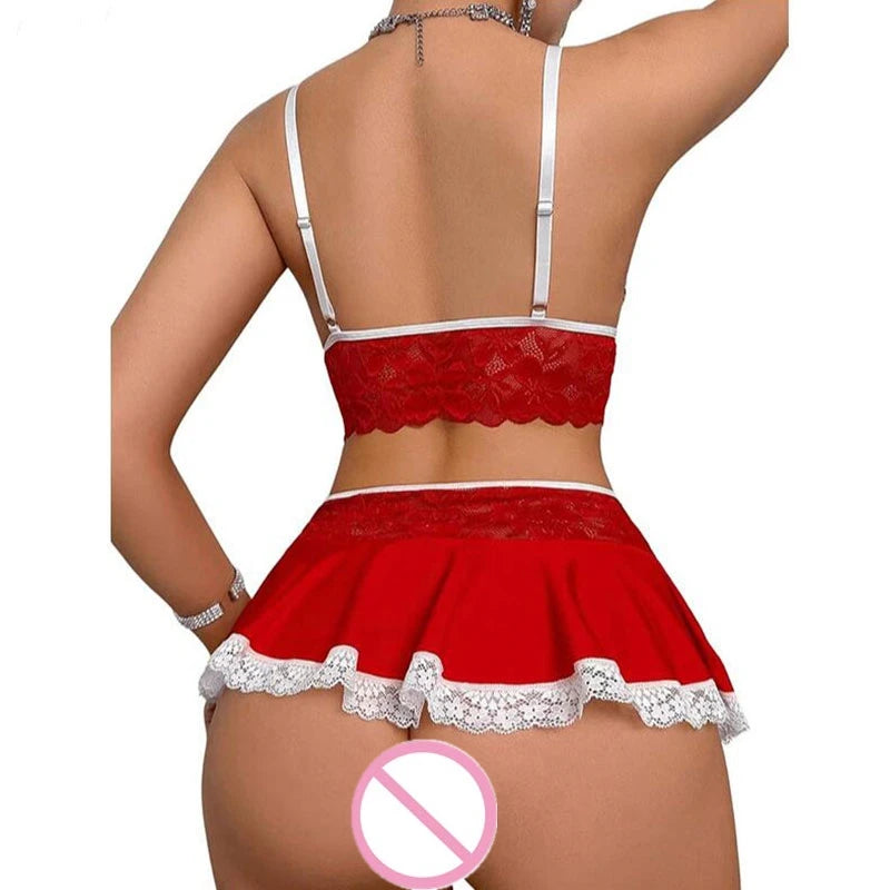 Women's Short Slim Fit Mini Sexy Half Skirt Casual Lace Patchwork Ultra A-line Skirt Party Mini Ruffle Skirt