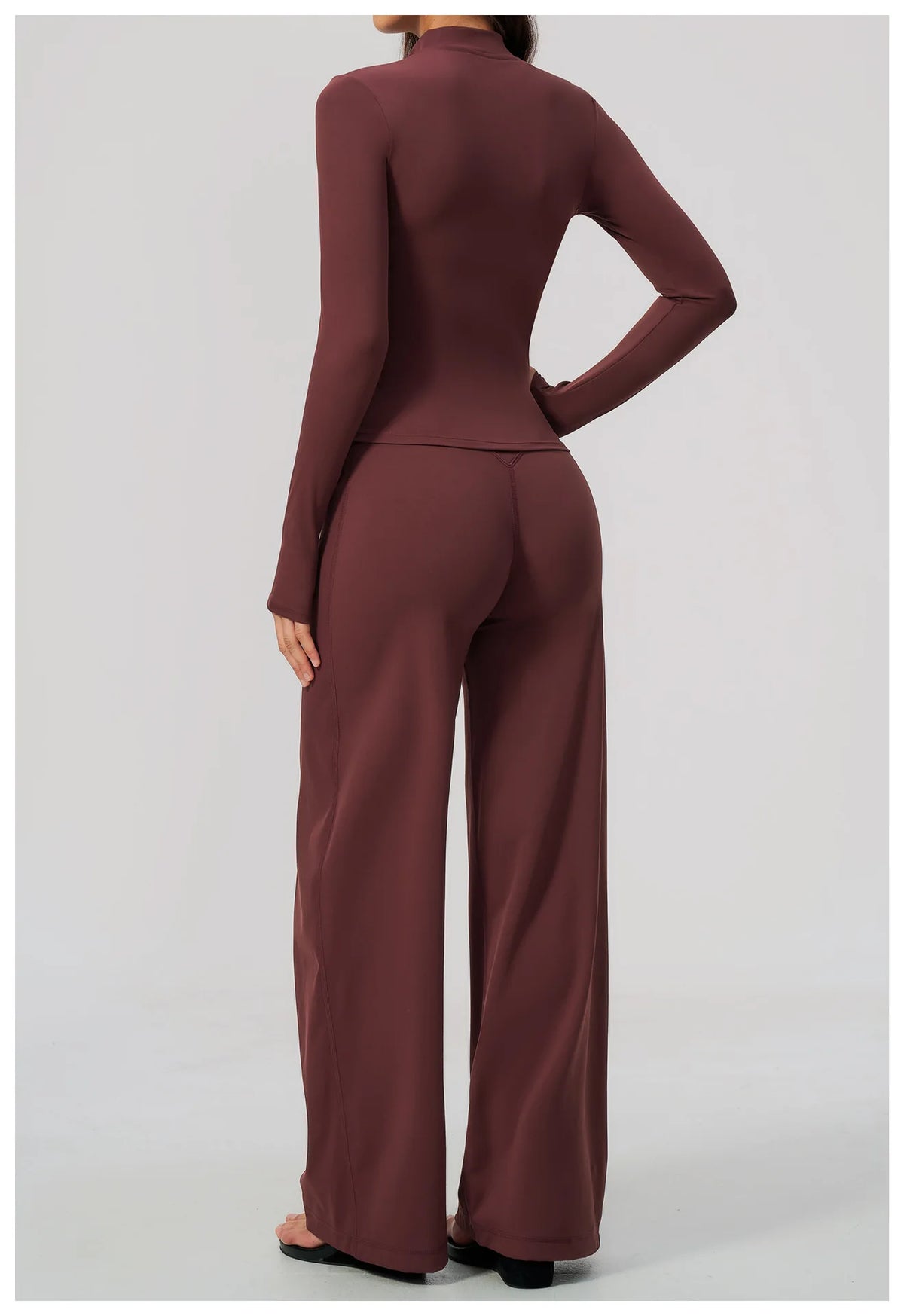 3 PCS Yoga Sets Women Long Sleeve Zipper Slim Jacket+sports Bra+high Waist Flare Pants Fitness Suits Gym Exercise Athletic Wear