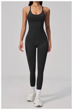 Summer Seamless Yoga Sets Women Outdoor Slimming Sports Tank Top High Waist Hip Lifting Leggings Gym Fitness Suits Tracksuit