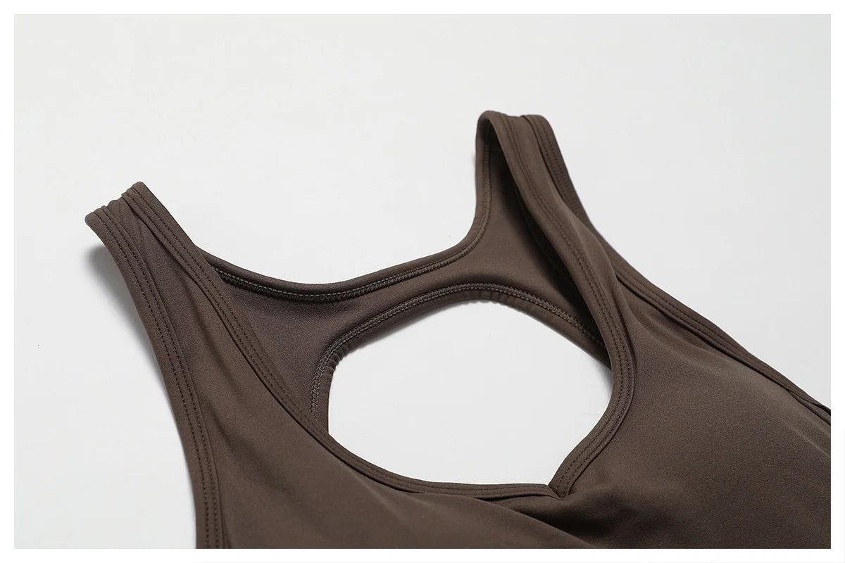 Women Fitness Bodysuit Backless One Piece Yoga Set Jumpsuit Sports Gym Workout Clothes Tights Active Wear Slim Playsuit Female