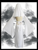 Sexy Ghost Costume for Women, White Gothic Dress, Ghost Cosplay Outfit, Halloween Party Dress, Elegant Scary Boo Lady Costume