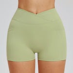 High Waist Yoga Shorts Naked Feeling Fitness Tights Women Sport Biker Shorts Tummy Control Short Legging Female Slim Yoga Shorts