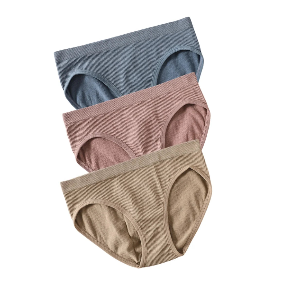 3Pcs/Set Seamless Classic Briefs Women Low Waist Panties Female Underpants Sexy Lingerie Sports Full Coverage Panty Underwear