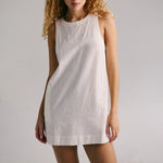 2025 Summer Mini Dress New Women's Clothing Fashion Elegant Loose Vestidos Vacation Solid Color Female Sleeveless Vest Dresses