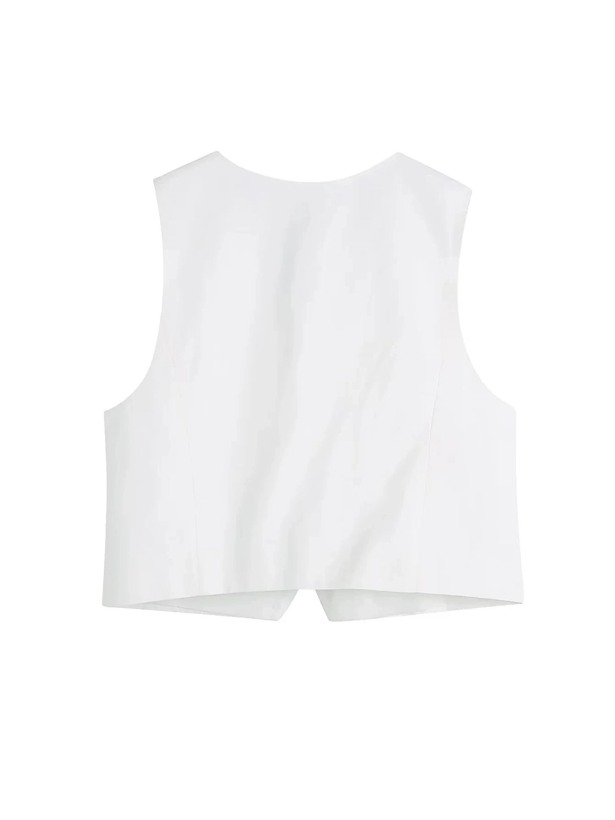 Foridol White Cotton Linen Long Pants Set Sleeveless Vest Pants Suit Office Lay Autumn Summer Wide Leg Casual Fashion Set Outfit