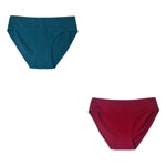 2Pcs/Set Cotton Panties Women Low Rise Underwear Solid Color Comfort Breathable Briefs Sexy Lingerire M-XL Seamless Intimates
