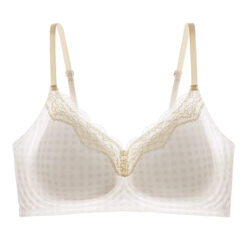 10A Antibacterial Cooling Bra for Small Chest, Summer Breathable Bralette, Wireless No Show, Anti-Sagging & Comfort Wear MOYISU