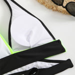 Sexy Halter Bikini 2026 Criss Cross Solid Swimsuit High Waist Swimwear Female Bathers Bathing Swimming Suit Padded Beachwear