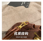 2026 Soft Commuting Crossbody Bags Faux Suede Sewing Hot Sale Bags for WomenThread Solid Color String Women's Handbags