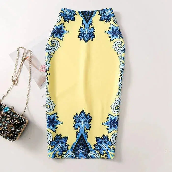 Spring Summer Women Y2K High Waist Midi Pencil Chiffon Skirts Slim Bodycon Vintage Hip Raise Korean Fashion Clothes UOV5