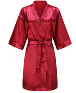 Luxury Bridal Short Robe Wedding Day Diamond Feather Dressing Gown Silk Satin Whi