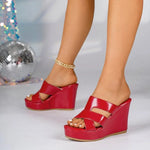 Women Mules SandalsWedges Heels Open Toe GorgeousParty Shoes Women