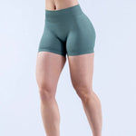 Women High Waist Yoga Shorts Stretch Breathable Sports Shorts Fitness Gym Running Workout Short Pants For Ladies