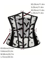 Royal corset body-shaping corset undergarment thin and breathable summer style with a cinched waist and plastic-boned mesh sexy
