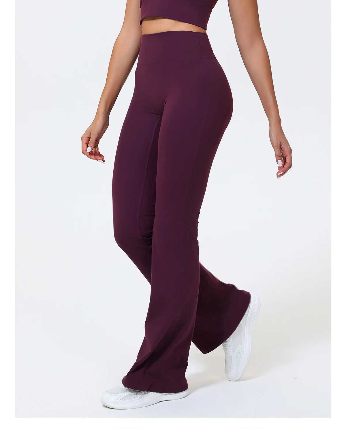 Hearuisavy Summer Woman Workout Flared Pants Leggings Pilates Fitness Trousers High Waist Butt Lifting Yoga Bell-Bottom Pants