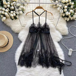 Cute LolitaMaid Bunny Costume Set With Apron Ruffle Cosplay VacationPerfect Halloween Outfit Halter Dress Set Outfit Style