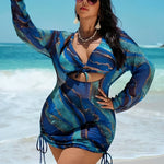 2026 Large Plus Size Bikini High Waist Swimsuit Women With Tops 3 Pieces Swimwear Female Bathers Bathing Swimming Swim Suit4XL