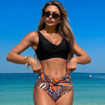 Sexy High Waisted Bikini 2026 Push Up Swimsuit Female Swimwear Women Retro Bikinis Set Bather Swimming Beach Wear Bathing Suit