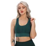 Hot Fitness Women's T-shirts Workout Sports Bra Yoga Vest Backless Solid Quick Dry Running Gym Sport bra Yoga Shirts Tank Top