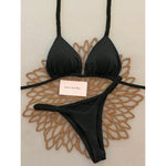 Micro Bikinis 2025 Push Up Women Swimsuits Sexy Swimwear Brazilian Bikini Set Thong Biquini Solid Swimsuit Summer Beachwear