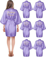 6 Pieces Bridesmaids Robes for Wedding Bridal Robes Matron Maid of Honor Wedding for Bridal Party Gifts