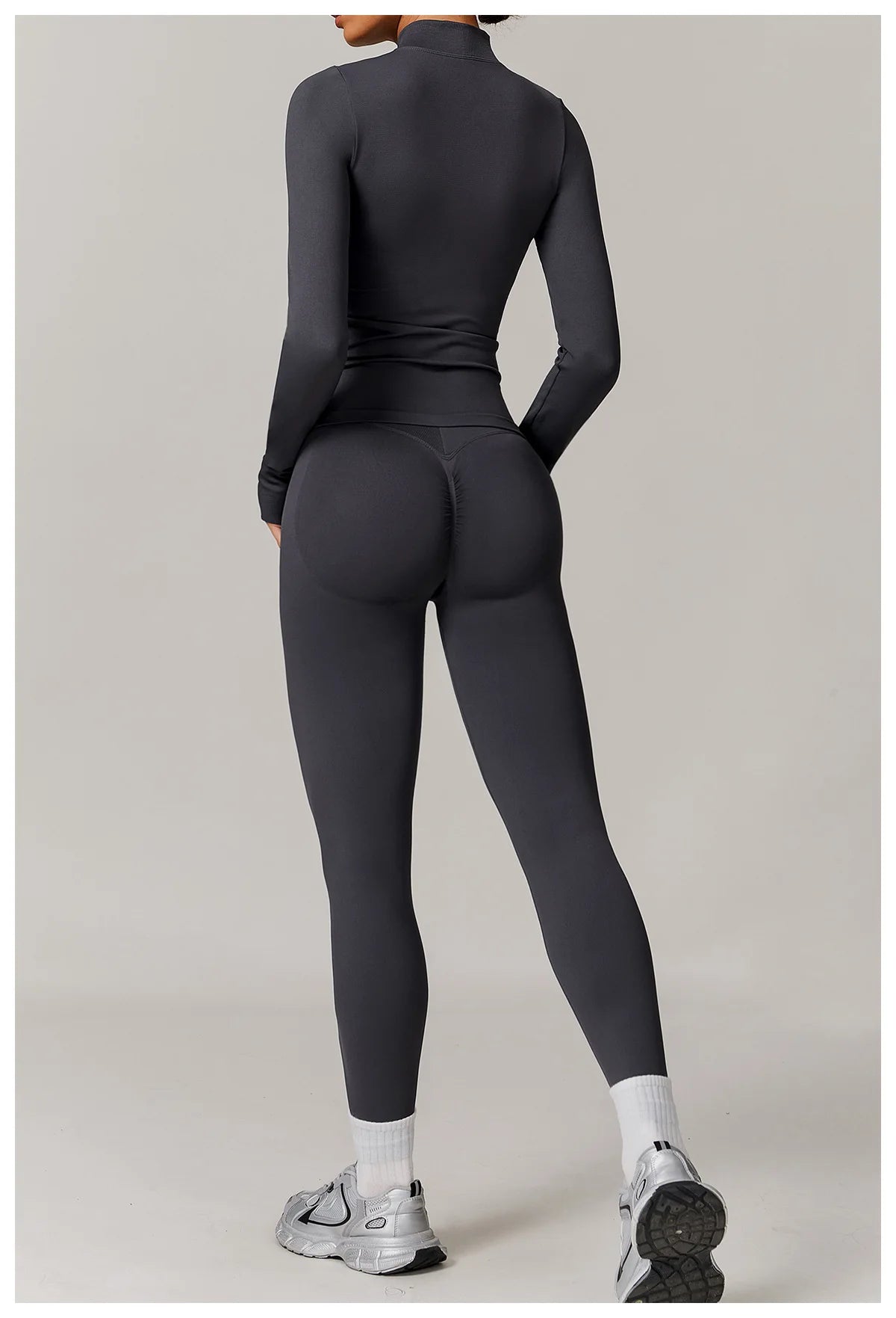 2/3PCS Yoga Set Women Workout Set Seamless Sportswear Gym Clothing Fitness Long Sleeve Crop Top High Waist Leggings Sports Suits