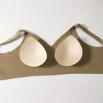 2Pcs/Set Seamless Bras For Women V-neck Non-wire Push Up Bra Comfort Shoulder Straps Padded Underwear M-4XL Intimates