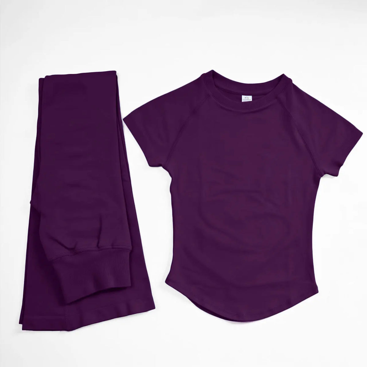 NCLAGEN Yoga Sets 2 Piece Women Short Sleeve Top And Flares Gym Clothes T-shirt & Pants Seamless Fitness Suit Sport Outfit