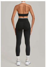 Women's Seamless Yoga Sets Sports Fitness Sleeveless Vest Hip-lifting Slim Fit Pants Suits Workout Gym Training Running Sets