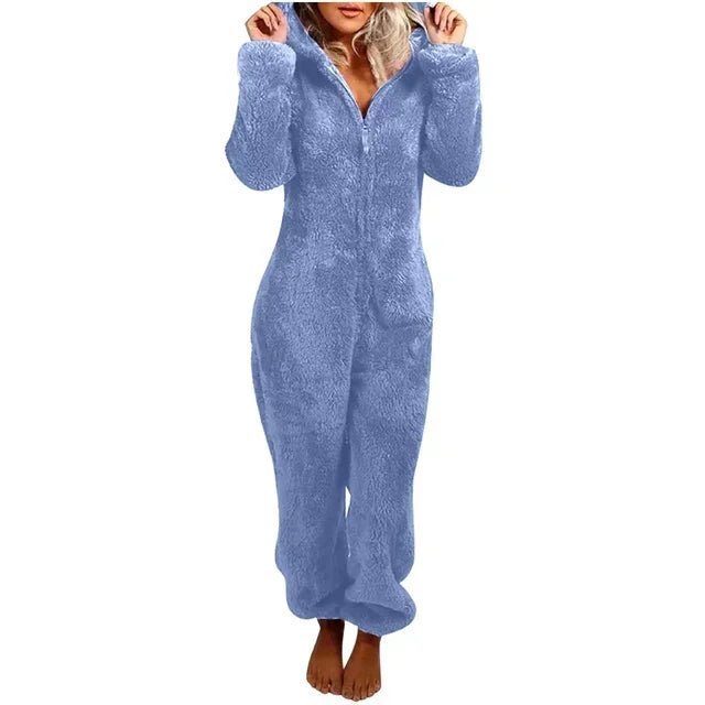 Mode Sourire Vêtements De Nuit Ensemble Plus La Taille Capuche Ensembles Pyjamas pour Femmes Adultes pour Hiver plus size onesie