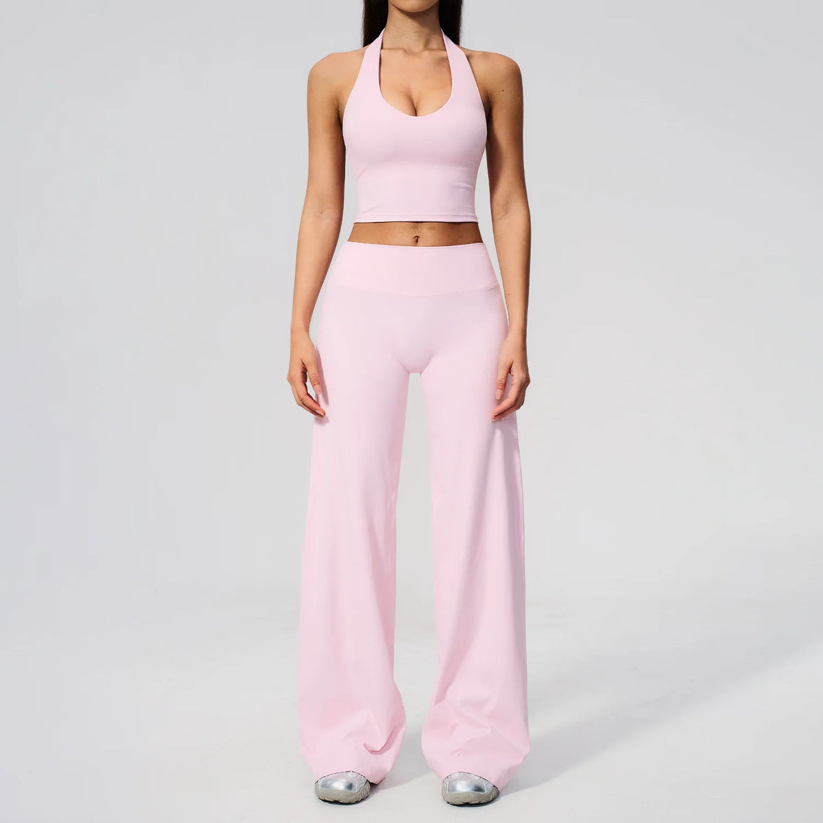 Yoga Set 2 Pieces Women Clothes Workout Outfits Fitness Sportswear Gym Tracksuit High Waist Leggings Sports Bra Athletic Wear
