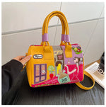 PU New Personality Stylish Shoulder Bags Design Patchwork Zipper 2025 Hot Sale Women's Bags Retro High Quality Women's Bags