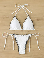 Sexy Triangle Micro Bikini 2026 Women Swimsuit Two-pieces Swimwear for Female Beach Wear Lace Up Bikinis Sets Thong Bathing Suit