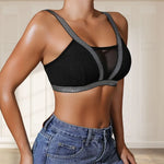 1pcs Fashion New Style Bras Silver Satin Women's Underwear Wire-Free Padless Bras Elegant Lady Bra Comfortable Sexy Lingerie