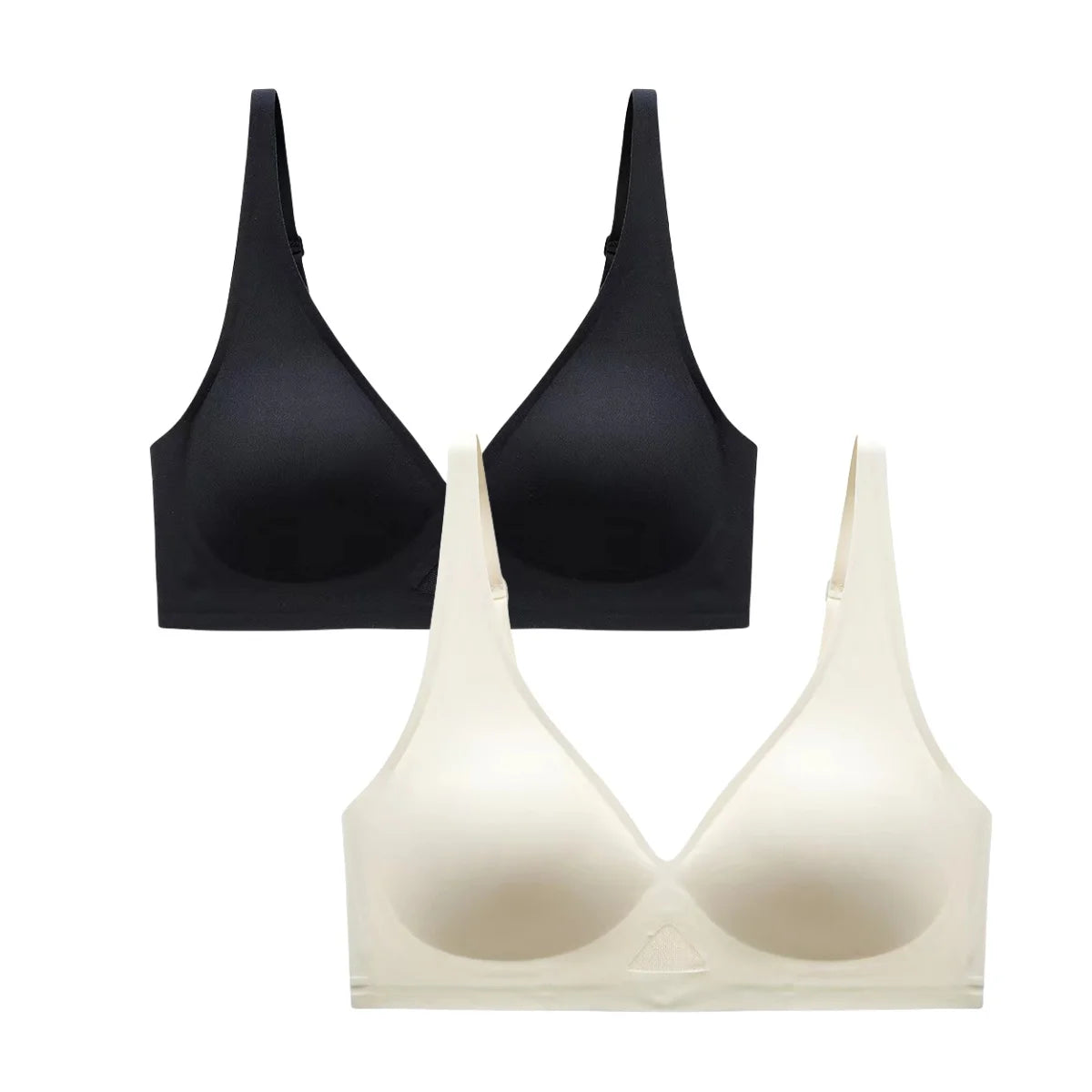 2Pcs/Set Seamless Bras for Women Non-wire Invisible Deep V Bralette Female Push Up Bras Underwear Sexy Lingerie