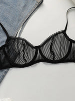 Women's Sexy Embroidered Lace Underwear With Steel Rims Push Up Breathable And Comfortable Close Fitting Underwear Set YS2864