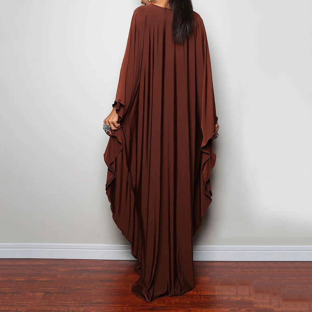 Greek Goddess Long Dress Batwing Sleeve Tunic Beach Cover Up Cover-ups Beach Dress Beach Wear Beachwear Kaftan Maxi Dress V4427