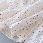 New Fashion Floral Print Long Nightgown Women's Lingerie Pure Cotton Comfortable Summer Nightwear Casual Home Wear Hot