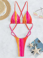 Extreme Mini One Piece Swimsuit Women G String Shiny Swimwear Female Micro Thong Monokini Bather Backless Bathing Suit Swim wear